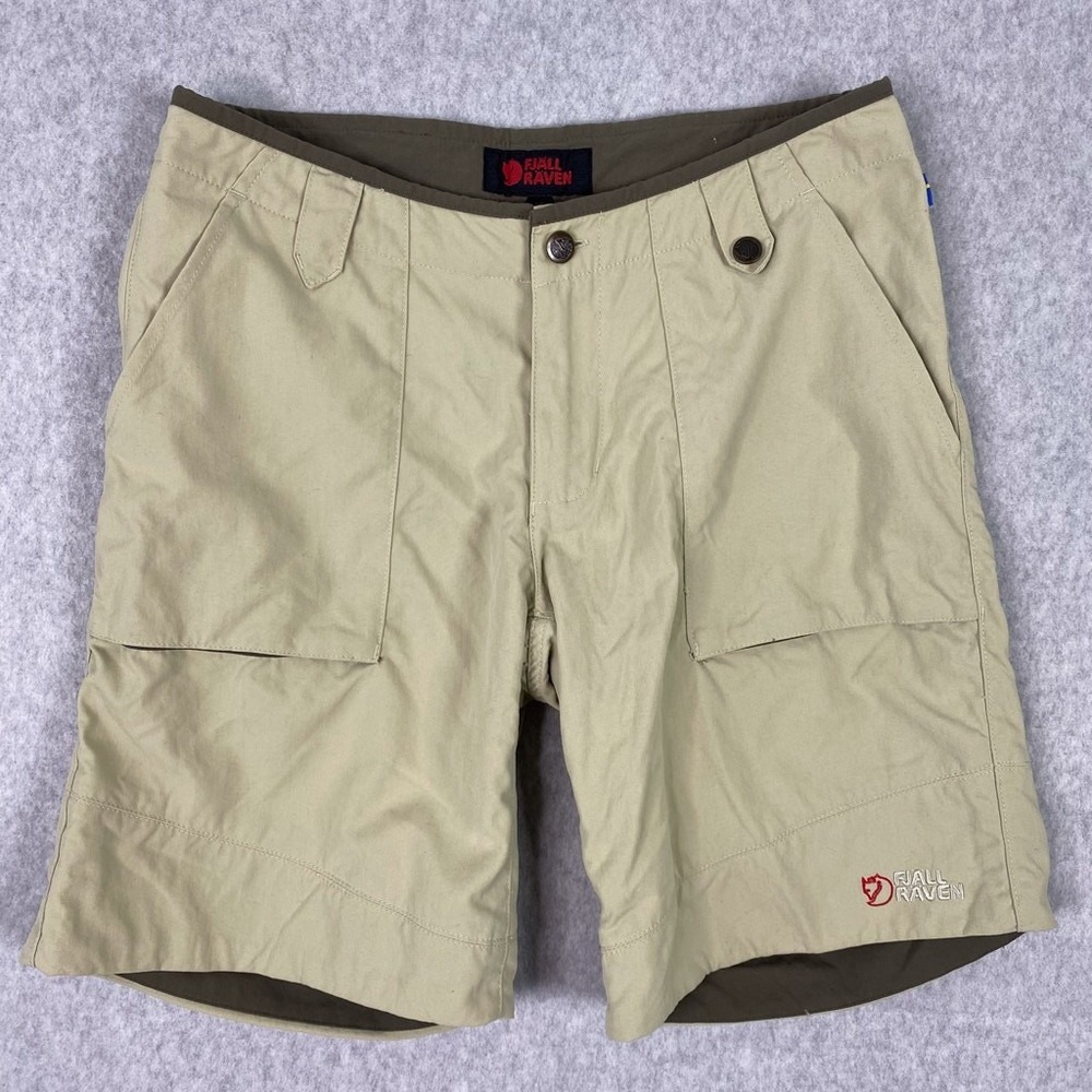 Vintage Fjallraven Shorts Womens EU 36 US 27-28 Beige Cargo